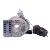 Гірлянда роса на пульті 100 метрів на 1000 світлодіодів крапля білий провід жовтий 1000L100MWY (79571)