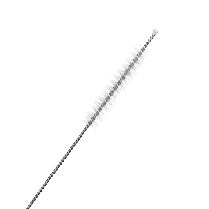 Набір багаторазових ложок-трубочок 6 шт для напоїв 19,5 см з щіткою Золотистий HP-20-56 (33106)