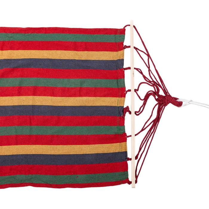 Гамак туристичний підвісний тканинний 174х80 см з планкою Червоний SJ-0010-2R (72566)