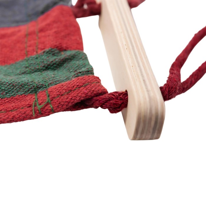 Гамак туристичний підвісний тканинний 174х80 см з планкою Червоний SJ-0010-2R (72566)