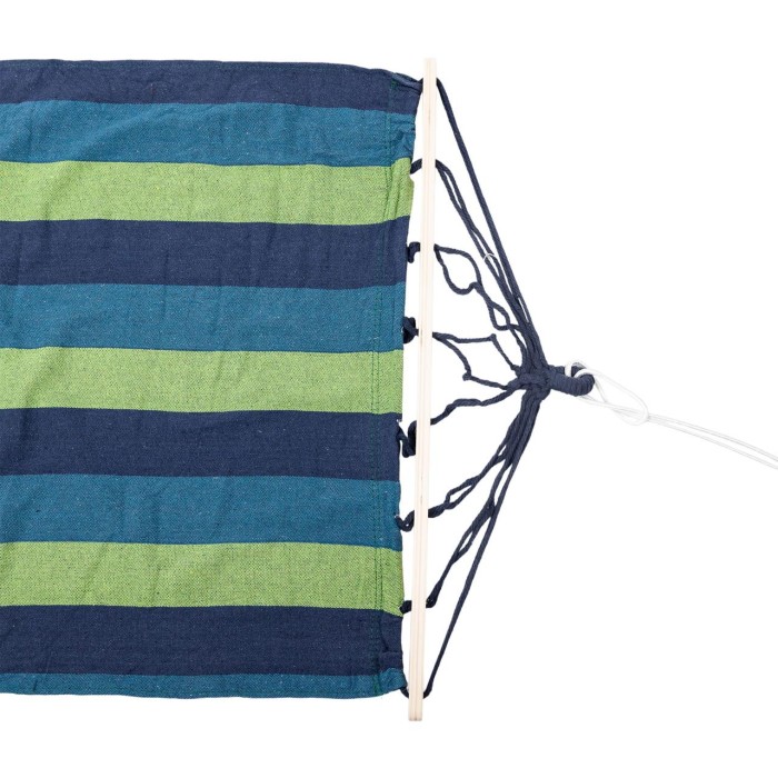 Гамак туристичний підвісний тканинний 174х80 см з планкою Синій SJ-0010-2BL (75776)