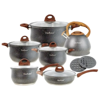 Набір посуду Haus Roland преміальний з антипригарним покриттям і чайником HP33530G (58205)