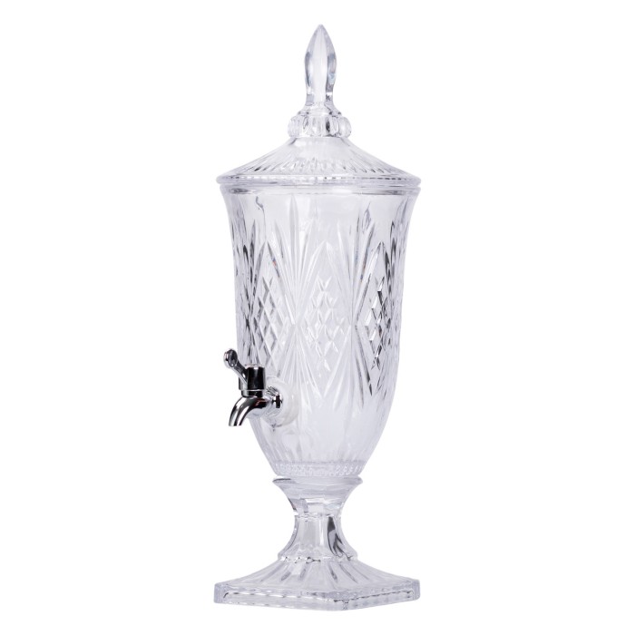 Лимонадниця з краном на ніжці скляна для напоїв 2 л 46 см HP-19-15 (36301)