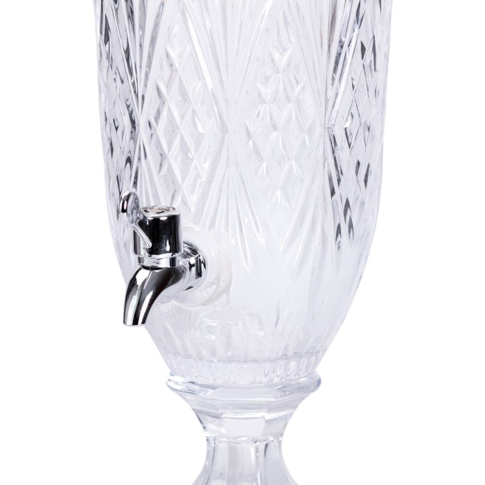 Лимонадниця з краном на ніжці скляна для напоїв 2 л 46 см HP-19-15 (36301)