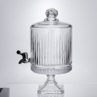 Лимонадниця з краном на підставці скляна 4,5 л прозора HP-19-3045-4 (76724)