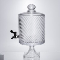 Лимонадниця з краном на підставці скляна 4,5 л прозора HP-19-3045-8 (65212)