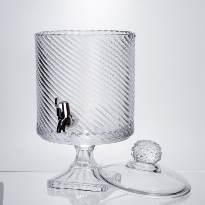 Лимонадниця з краном на підставці скляна 4,5 л прозора HP-19-3045-8 (65212)