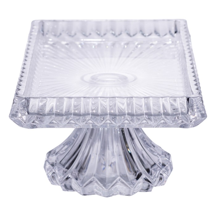 Тортівниця прямокутна на ніжці 33×17×13.5 (см) скляна HP-19-146C (80250)