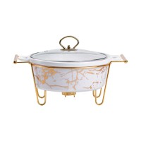 Марміт круглий 1,5 л керамічний з підігрівом 31*24*18 см (26694)