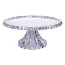 Тортівниця на ніжці Ø26 см скляна кругла HP-19-148 (61010)