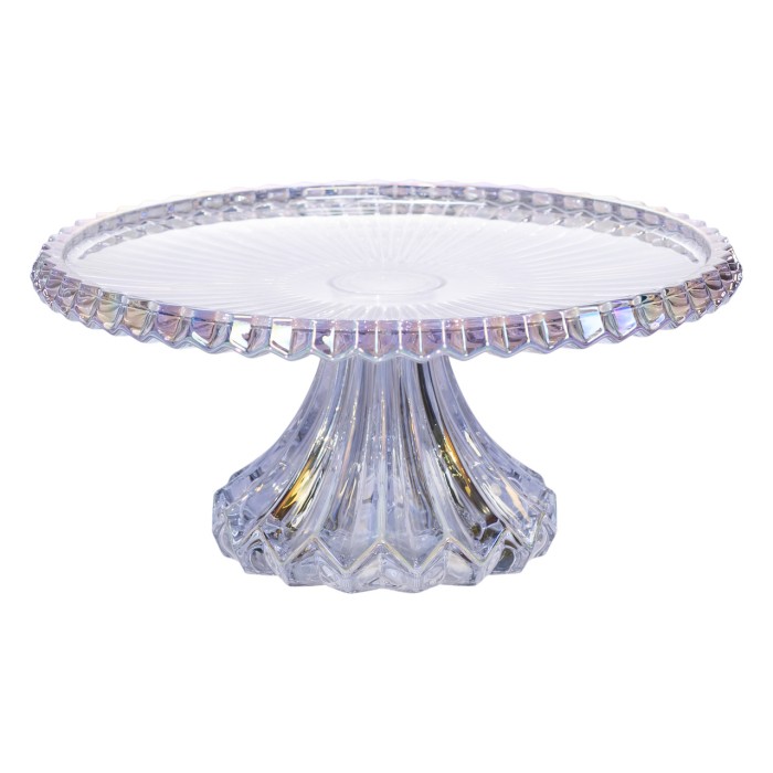 Тортівниця на ніжці Ø26 см скляна кругла HP-19-148 (61010)
