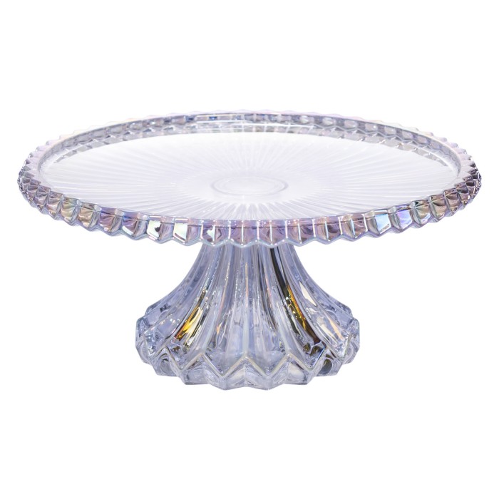 Тортівниця на ніжці Ø26 см скляна кругла HP-19-148 (61010)