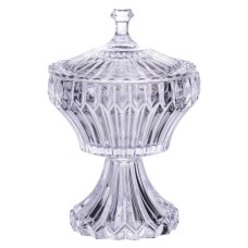 Цукерниця на ніжці з кришкою 17×27 см кругла HP-19-149RB (58632)