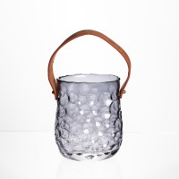 Ваза сумочка з ручкою 11,5×7,5×15 см 800 мл Сірий HP-19-153-2 (51366)