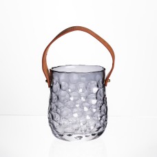 Ваза сумочка з ручкою 11,5×7,5×15 см 800 мл Сірий HP-19-153-2 (51366)