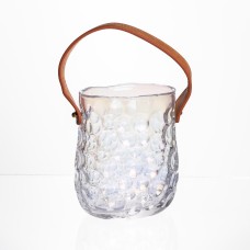 Ваза сумочка з ручкою 11.5×7.5×15 см декоративна Прозора HP-19-153-3 (23714)