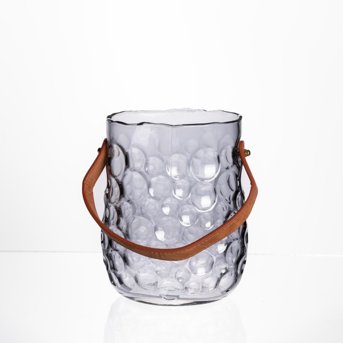 Ваза сумочка з ручкою 13×9.5×18 см декоративна Сірий HP-19-153-5 (48625)