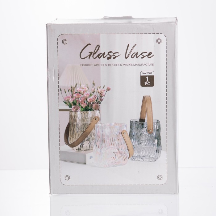 Ваза сумочка з ручкою 12×8.5×16 (см) декоративна Коричневий HP-19-154-1 (71532)