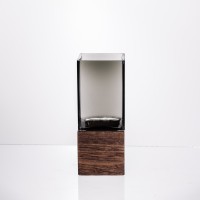 Ваза для квітів квадратна скляна 8×8×20 (см) декоративна HP-19-160-1 (75620)