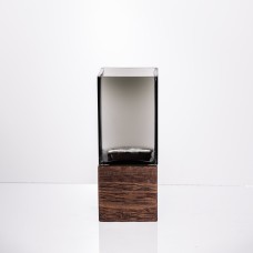 Ваза для квітів квадратна скляна 8×8×20 (см) декоративна HP-19-160-1 (75620)