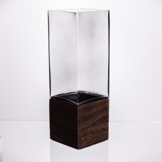 Ваза для квітів квадратна скляна 10×10×30 (см) декоративна HP-19-160-4 (69831)