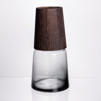 Ваза для квітів кругла скляна 28 (см) декоративна HP-19-161-2 (67645)