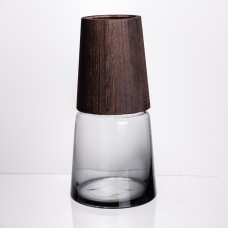 Ваза для квітів кругла скляна 28 (см) декоративна HP-19-161-2 (67645)