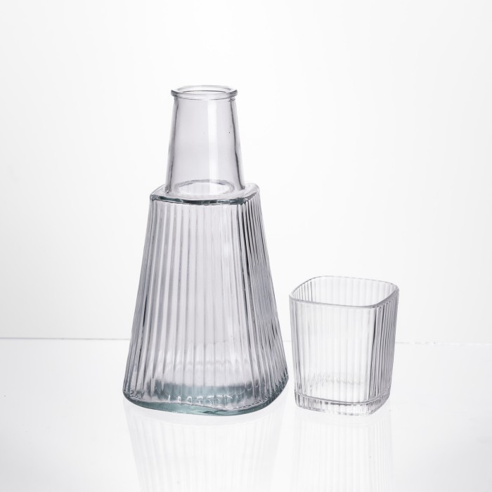 Глечик 1 літр зі склянкою 1 шт по 200 мл Прозорий HP-19-PYF-1 (75766)