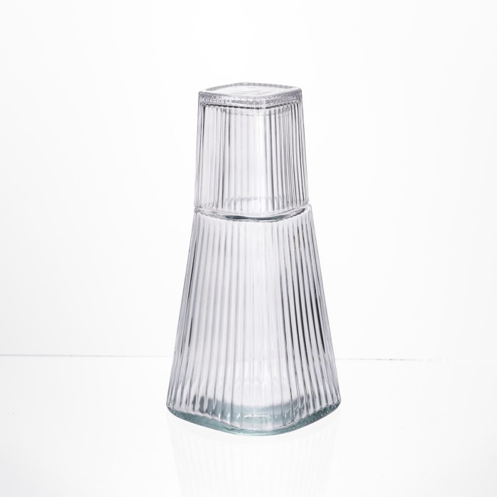 Глечик 1 літр зі склянкою 1 шт по 200 мл Прозорий HP-19-PYF-1 (75766)