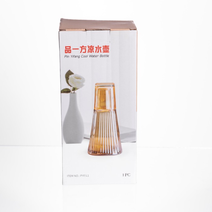 Глечик 1 літр зі склянкою 1 шт по 200 мл Прозорий HP-19-PYF-1 (75766)