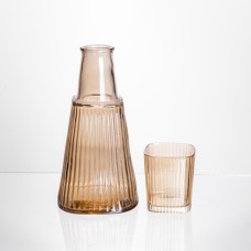 Глечик 1 літр зі склянкою 1 шт по 200 мл Коричневий HP-19-PYF-2 (69993)