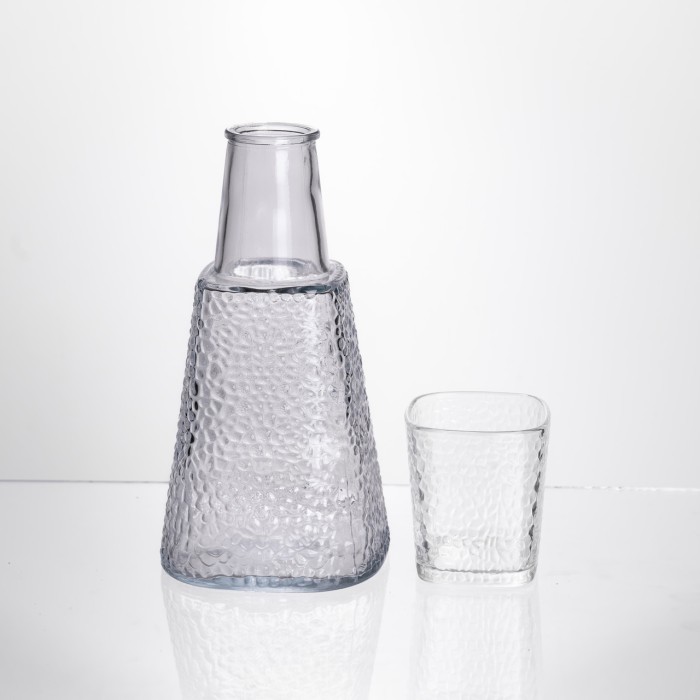 Глечик 1 літр зі склянкою 1 шт по 200 мл Прозорий HP-19-PYF-3 (62822)