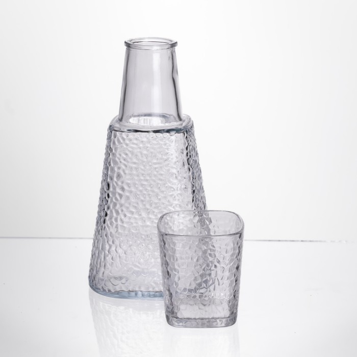 Глечик 1 літр зі склянкою 1 шт по 200 мл Прозорий HP-19-PYF-3 (62822)