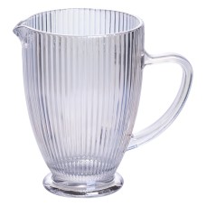 Глечик скляний 1,2 л ребристий фігурний HP7118RB (82159)