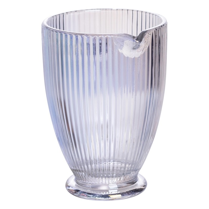 Глечик скляний 1,2 л ребристий фігурний HP7118RB (82159)