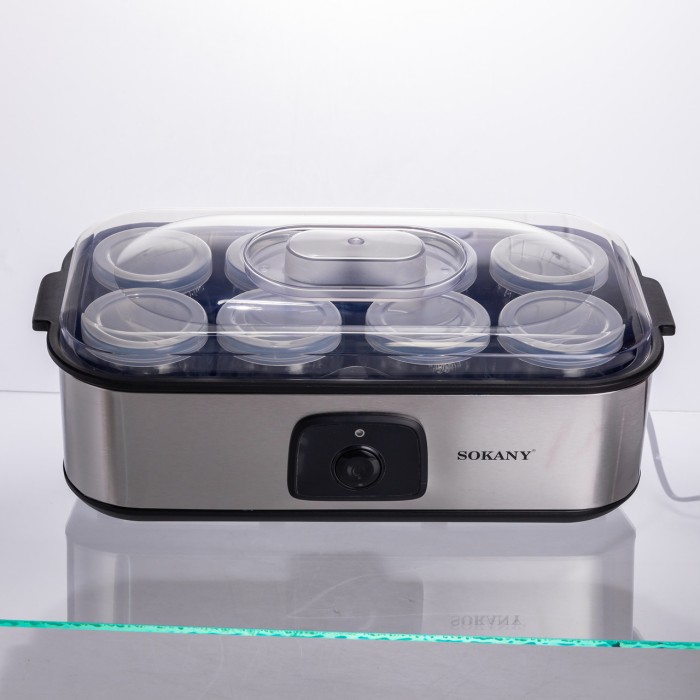 Йогуртниця електрична на 8 баночок по 180 (мл) 20 Вт SK-08109 (73563)