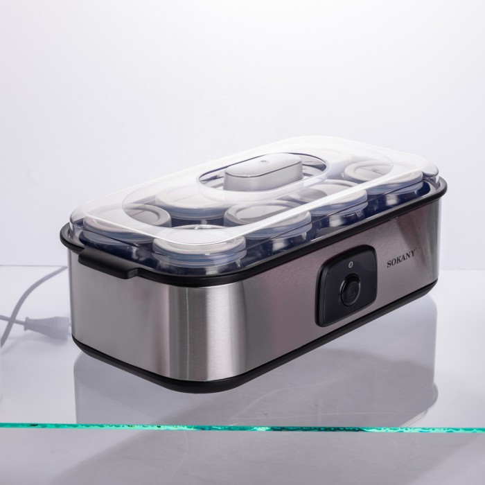 Йогуртниця електрична на 8 баночок по 180 (мл) 20 Вт SK-08109 (73563)