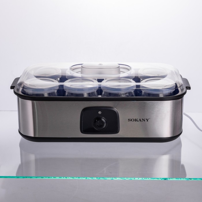 Йогуртниця електрична на 8 баночок по 180 (мл) 20 Вт SK-08109 (73563)