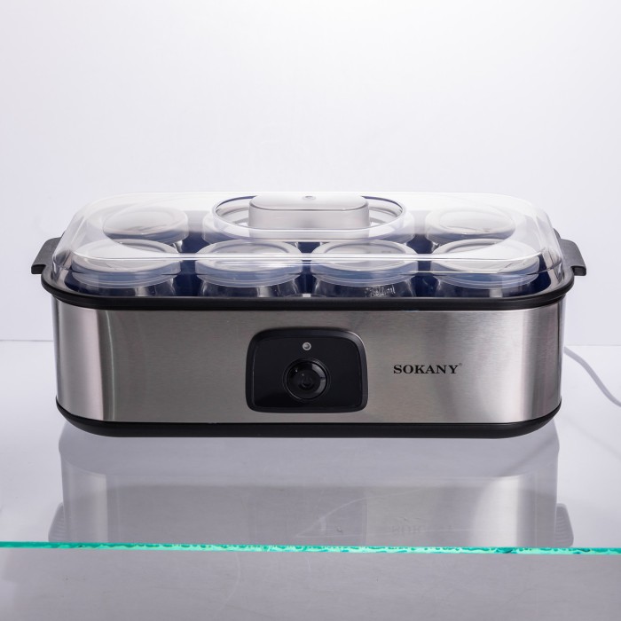 Йогуртниця електрична на 8 баночок по 180 (мл) 20 Вт SK-08109 (73563)