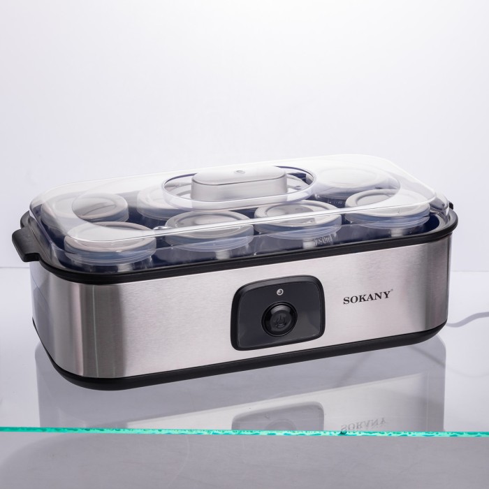 Йогуртниця електрична на 8 баночок по 180 (мл) 20 Вт SK-08109 (73563)