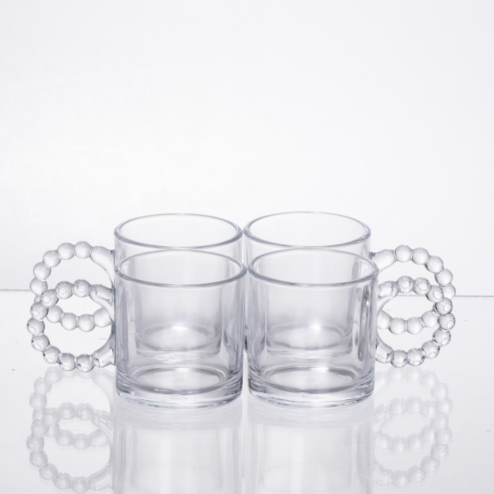 Чайний набір із товстого скла 5 предметів на 4 персони 64486-24 (16573)