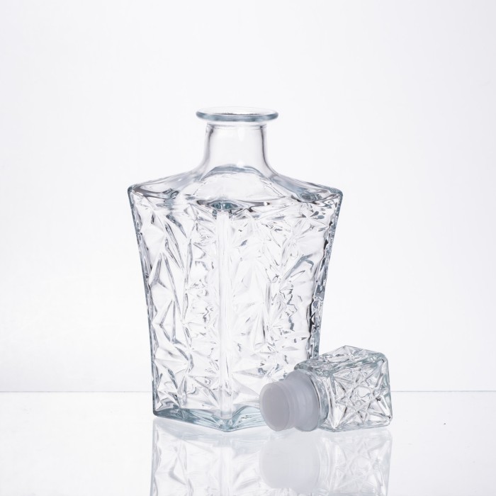 Набір для напоїв графин та 6 склянок для напоїв із товстого скла прозорий 64486-26 (59310)