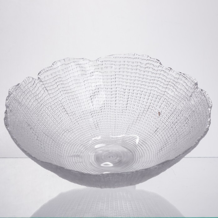 Салатниця велика скляна прозора 2 літри кругла 64486-48 (32478)