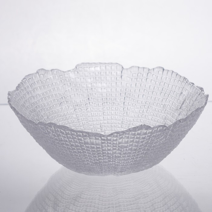 Салатниця велика скляна прозора 1 літр кругла 64486-49 (53817)