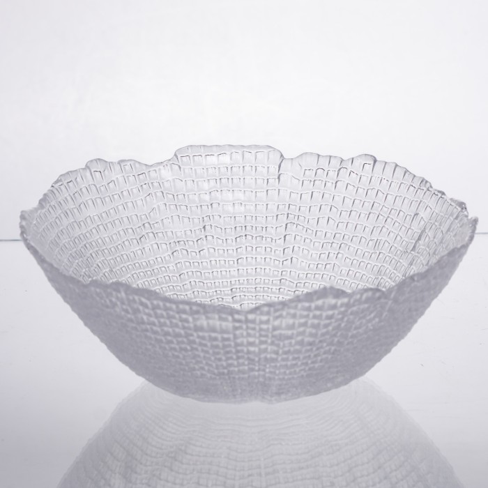 Салатниця велика скляна прозора 1 літр кругла 64486-49 (53817)