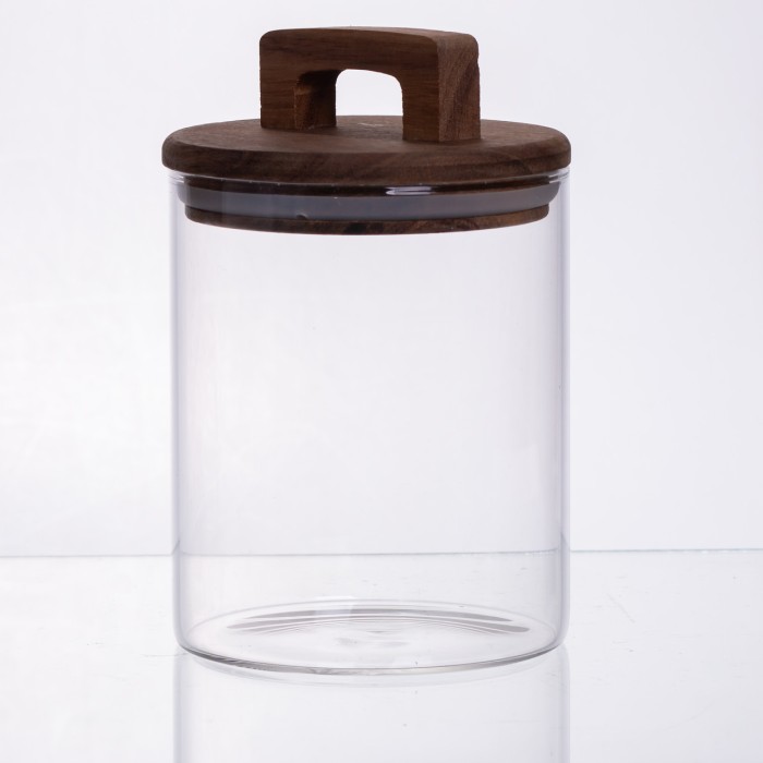 банка для сипучих продуктів з бамбуковою кришкою 800 мл 64486-65 (23487)