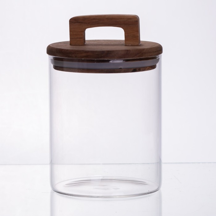 банка для сипучих продуктів з бамбуковою кришкою 800 мл 64486-65 (23487)