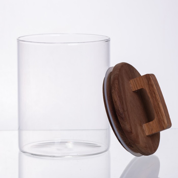 банка для сипучих продуктів з бамбуковою кришкою 800 мл 64486-65 (23487)