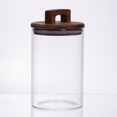 банка для сипучих продуктів з бамбуковою кришкою 900 мл 64486-66 (28810)