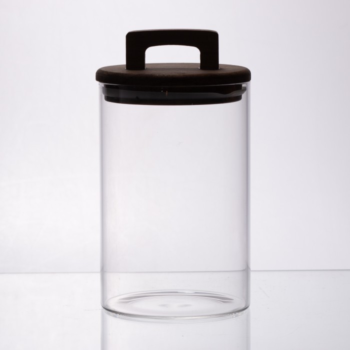 банка для сипучих продуктів з бамбуковою кришкою 900 мл 64486-66 (28810)